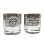 Grand Lodge of Massachusetts Rocks Glass